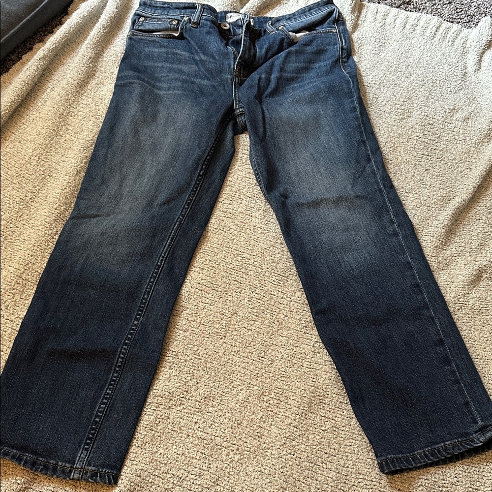 Free People Cropped Straight Leg Jean, 29